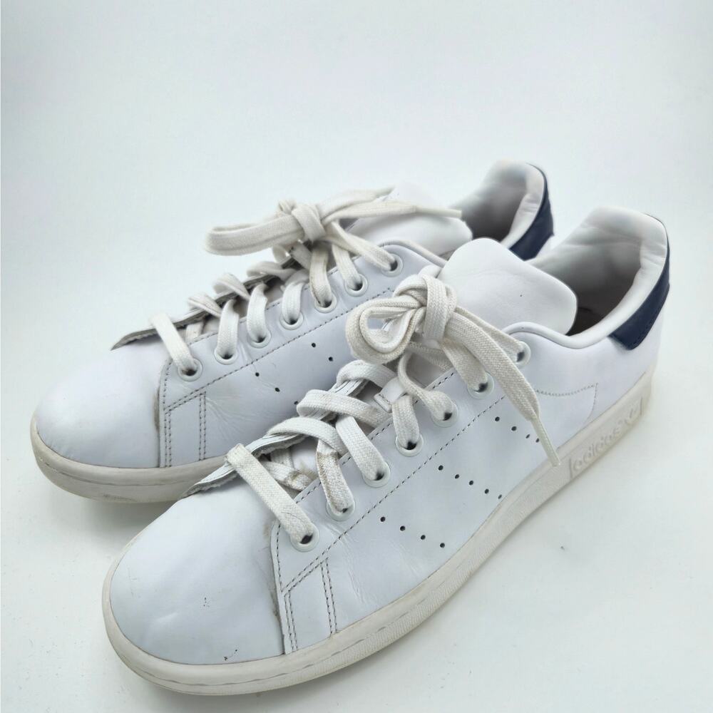Adidas Stan Smith Women's Size 8.5 S81020 White Dark Blue Sneakers